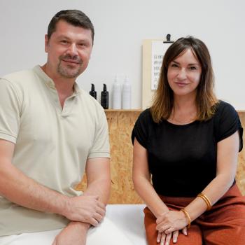 El terapeuta Sergiy Galchenko y Antonia Álvaro, CEO de SUBLIME OILS